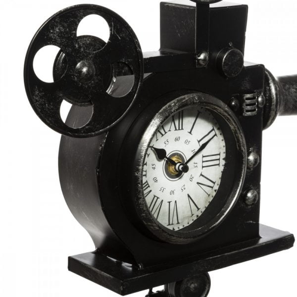 Filmikamera-kello musta lähikuva
